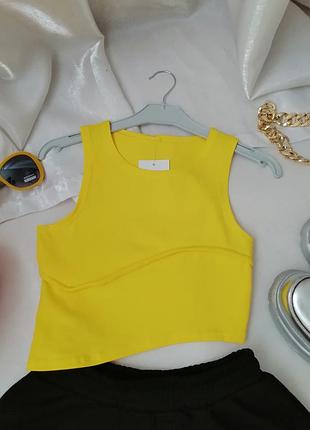 Трикотажный топ майка для дома и прогулок