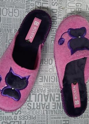 Женские войлочные бесшумные тапочки  паркетные белста