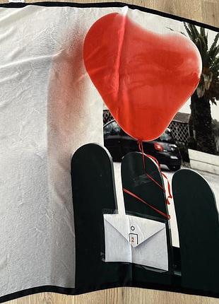 Невероятно красивый дизайнерский большой шелковый платок 100% шелк итальялия paul smith