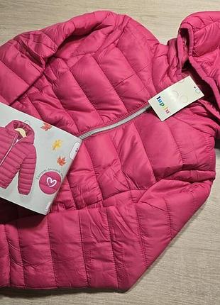 Стеганая куртка девочки 104 размер, демисезонная куртка lupilu для девчонки нитеньки