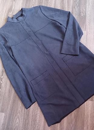 Кардиган-тренч пальто з неопрену