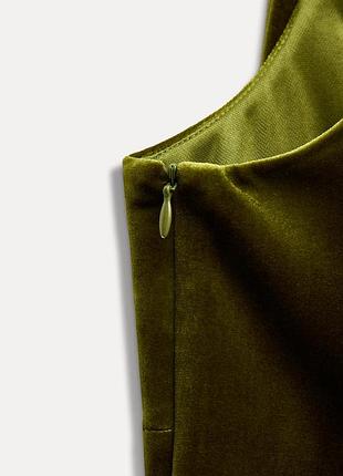 🔥оксамитовий топ з бантами  zara 5