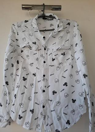 Сорочка принт міккі  s