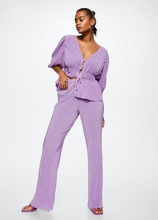 Mango нежный костюм брюки топ р.м