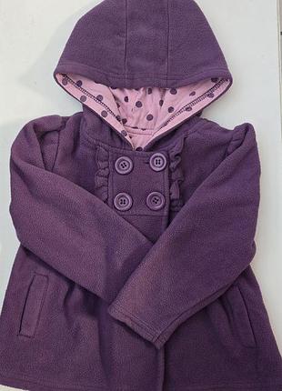 Флісове пальто на дівчинку