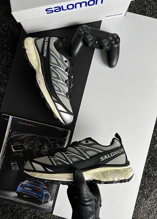 Мужские кроссовки salomon xt-6 expanse black grey PAPAYA-B7 фото