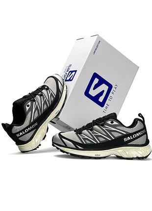 Мужские кроссовки salomon xt-6 expanse black grey PAPAYA-B10 фото