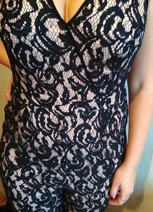 Крутой гипюровый комбинезон на размер м