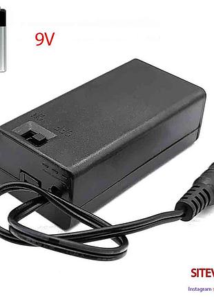 Кейс бокс для крони 9v з штекером 5.5х2.1мм  on/off вимикач