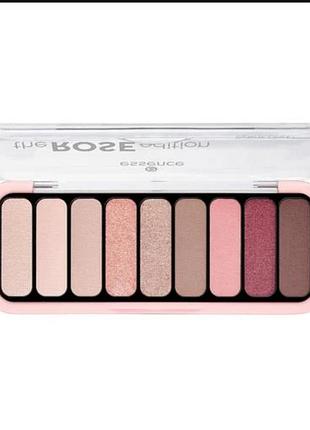 #розбираю палетка тіней для повік essence the rose edition eyeshadow palette 20 lovely in rose, 10 г