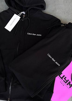 Мужской костюм calvin lounge klein lux черный3 фото