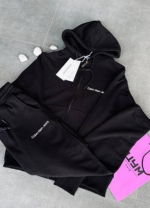 Мужской костюм calvin lounge klein lux черный4 фото