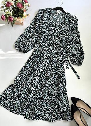 Красивое платье миди в принт изна