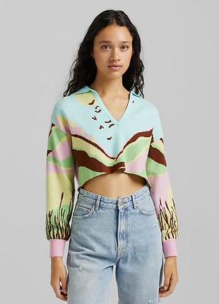 🖤светр укорочений жіночий bershka🖤