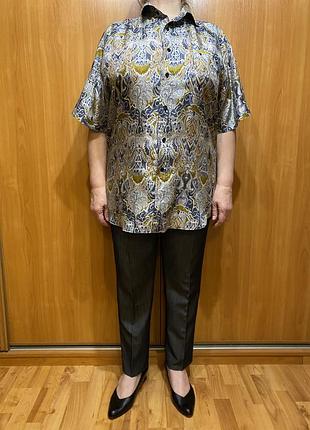 Мужская рубашка из натурального шелка