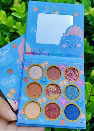 Палетка тіней little monster 9 відтінків #розбираю