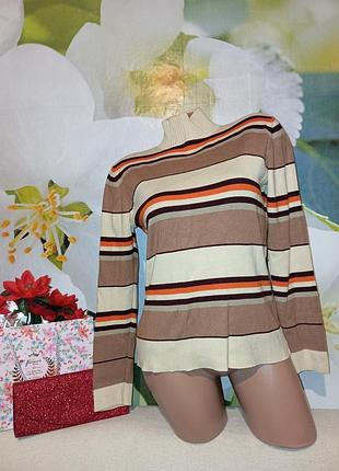 Гольф в полоску в трендовых цветах р.м\l