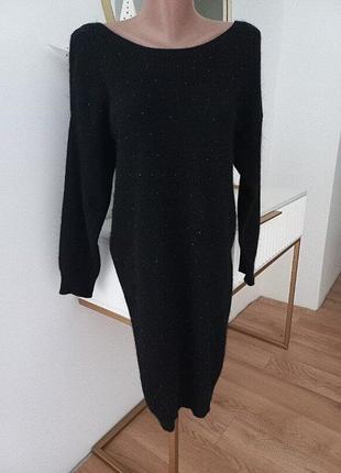 Autograph тепла сукня міді зі стазами з додаванням ангори m-l розмір