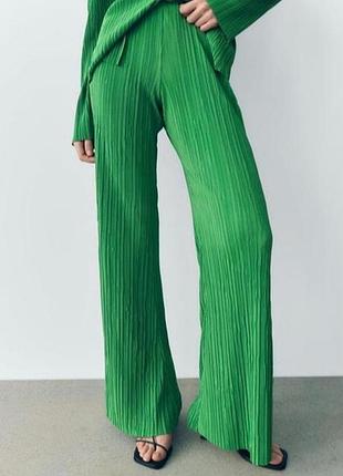 Zara штаны плиссе можно беременным,р.l