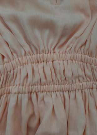 Сукня максі персикового кольору zara3 фото