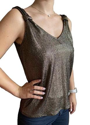 Женская летняя блузка grain de malice france праздничная вечерняя серебристая блузка майка