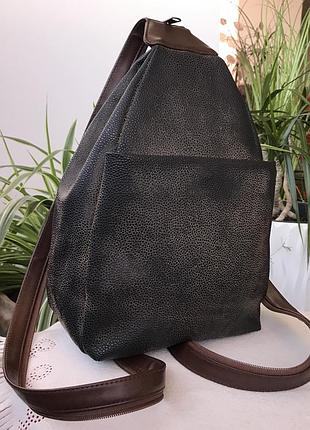 Рюкзак,сумка-слінг john lewis-шкіряний,коричневий