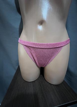 Женские трусики блестящие, танга