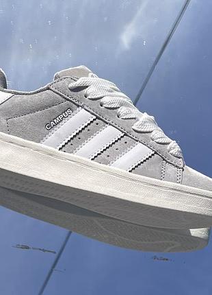 Сірі кросівки adidas campus