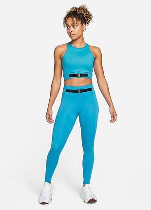 Женский комплект кроп топ + леггинсы nike оригинал.