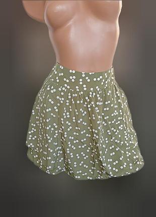 Юбка с карманами женская в горох