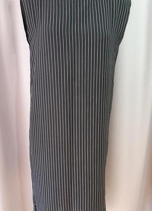 Платье черное в полоску kiwe
