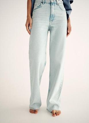 Джинси z1975 wide leg mid rise zara