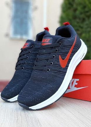 Чоловічі якісні та стильні кросівки nike zoom чорні з бурим