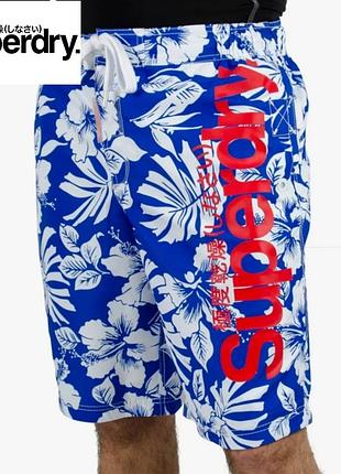 Superdry, пляжные шорты премиального качества уникального британского бренда