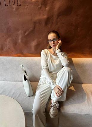 Жіночий костюм комфортний штани та кофта лонг