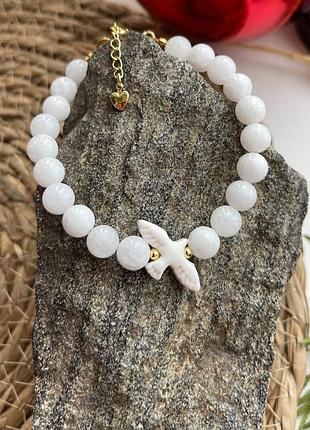 🤍браслет из нефрита - 380грн.чкер из нефрита - 390грн.