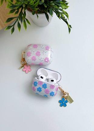 Чохол з ромашками airpods pro, airpods pro 2, airpods 4