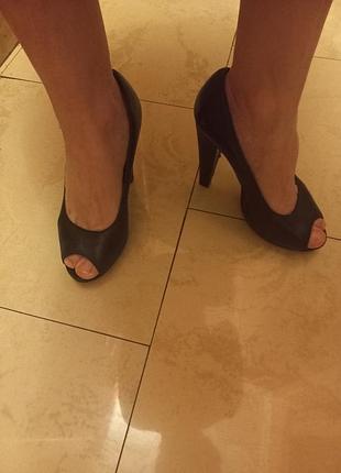 Туфли кожаные 5 tn avenue размер 38 стелька 24.5 см