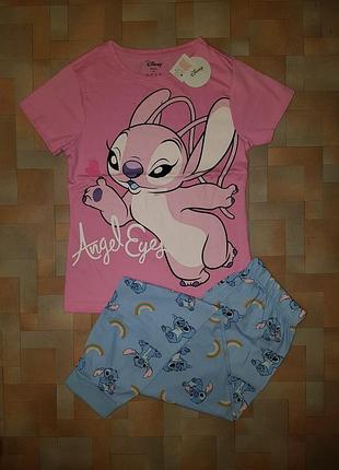 Очень яркая пижама stitch disney xs р-р, комплект стич primark, можно подростку
