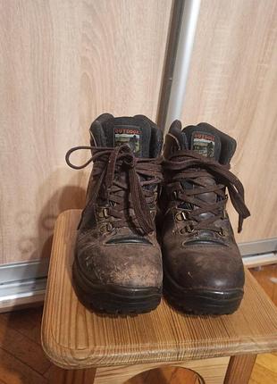 Кожаные зимние теплющие термоботинки outdoor р. 40