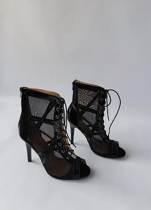 Черная обувь для танцев high heels 43 размера