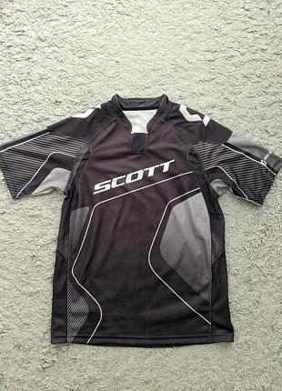 Футболка scott з вентильованою зоною в районі підпахв, size m, стан чудовий, підпахви 51 довжина 72