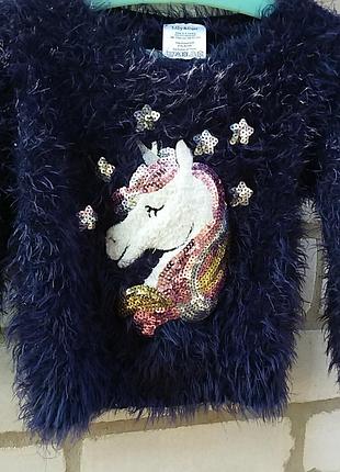 Светрик травка единорог 3