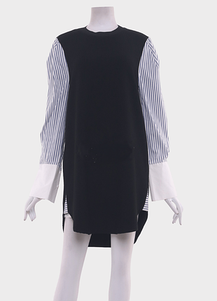 Платье туника с имитацией рубашки