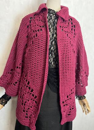 Ажурний кардиган, hand made 9