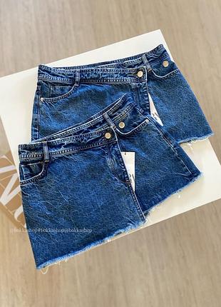 Джинсовые мини-юбки zara