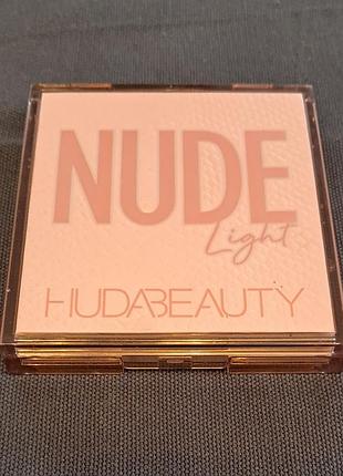 Палетка тіней для очей huda beauty nude light #розгружаю