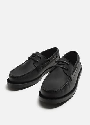 Шкіряні мокасини zara
