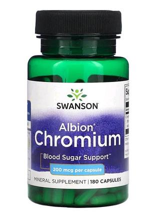 Albion, хром, 200 мкг, 180 капсул