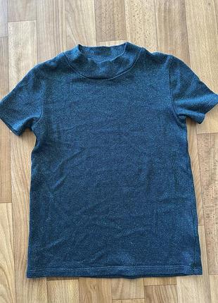 Футболка с люрексом на 9-10-11 лет